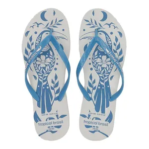 Chinelo Tropical Brasil Slim Estampado 35-36