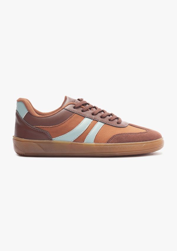 Tênis Feminino Casual Recortes - Terracota 037