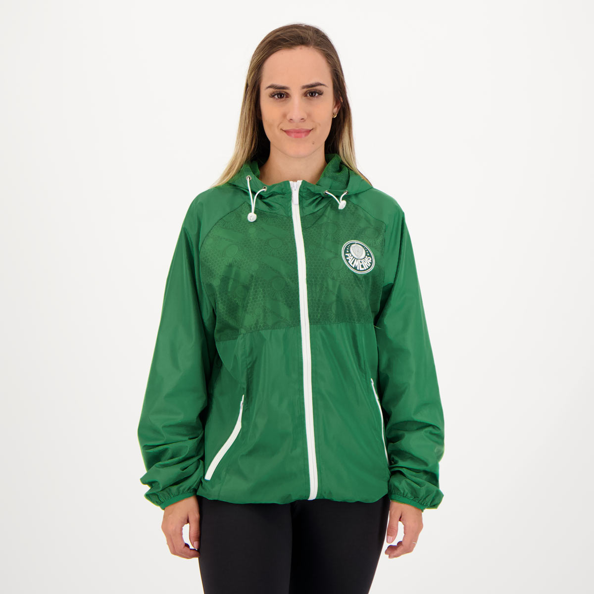Jaqueta Palmeiras Corta Vento Inserts Feminino Verde