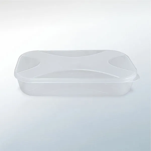 Organizador Multiuso Retangular Baixo Plástico Natural 1,8 Litros 6510 - Top Line