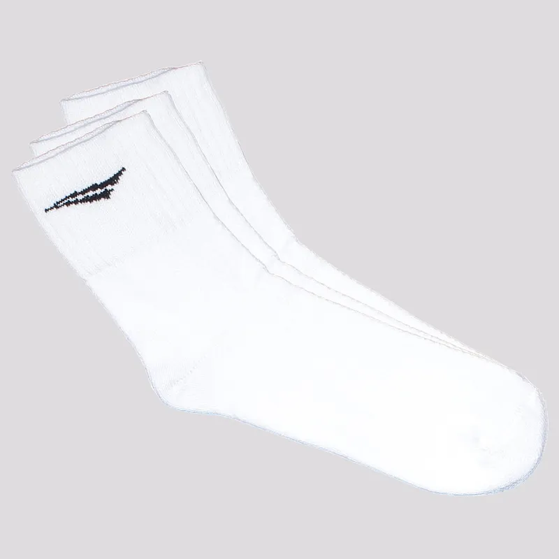 Kit Meia Penalty Sport 3 Pares Cano Médio Branca