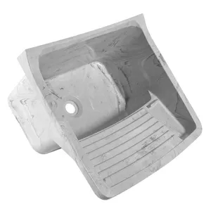 Tanque Plástico Marmorizado 22 Litros 47 x 42,8 x 26,7 cm Branco Astra