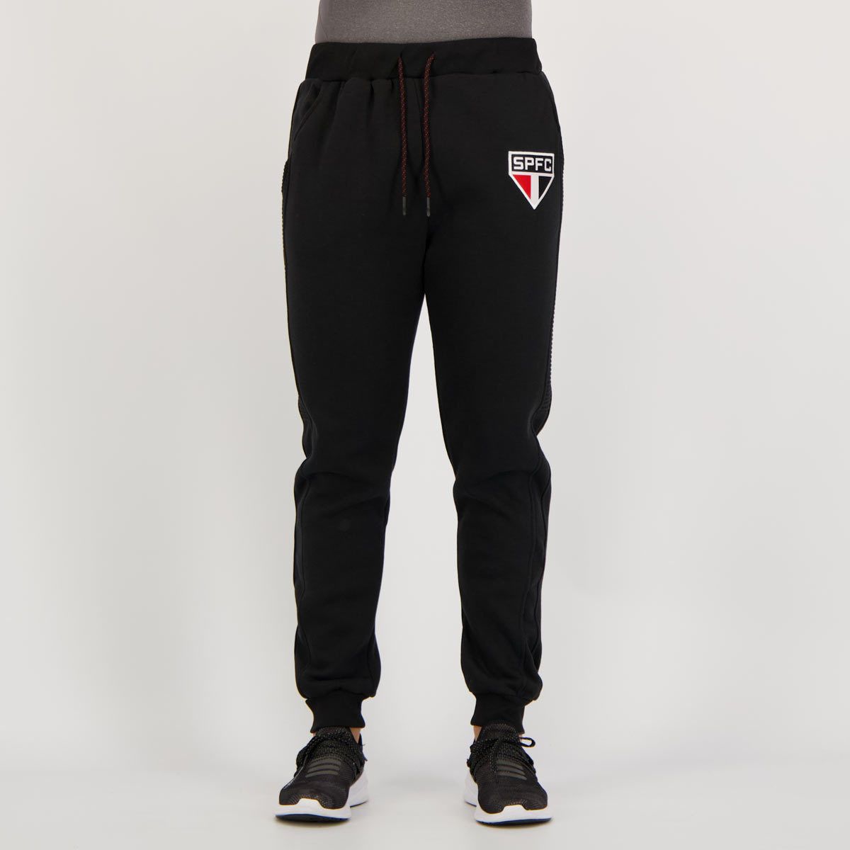 Calça Moletom São Paulo Clássica Preta