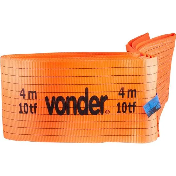 Cinta de Poliéster Anel para Elevação de Cargas 7:1, 4 m, 10 tf - VONDER