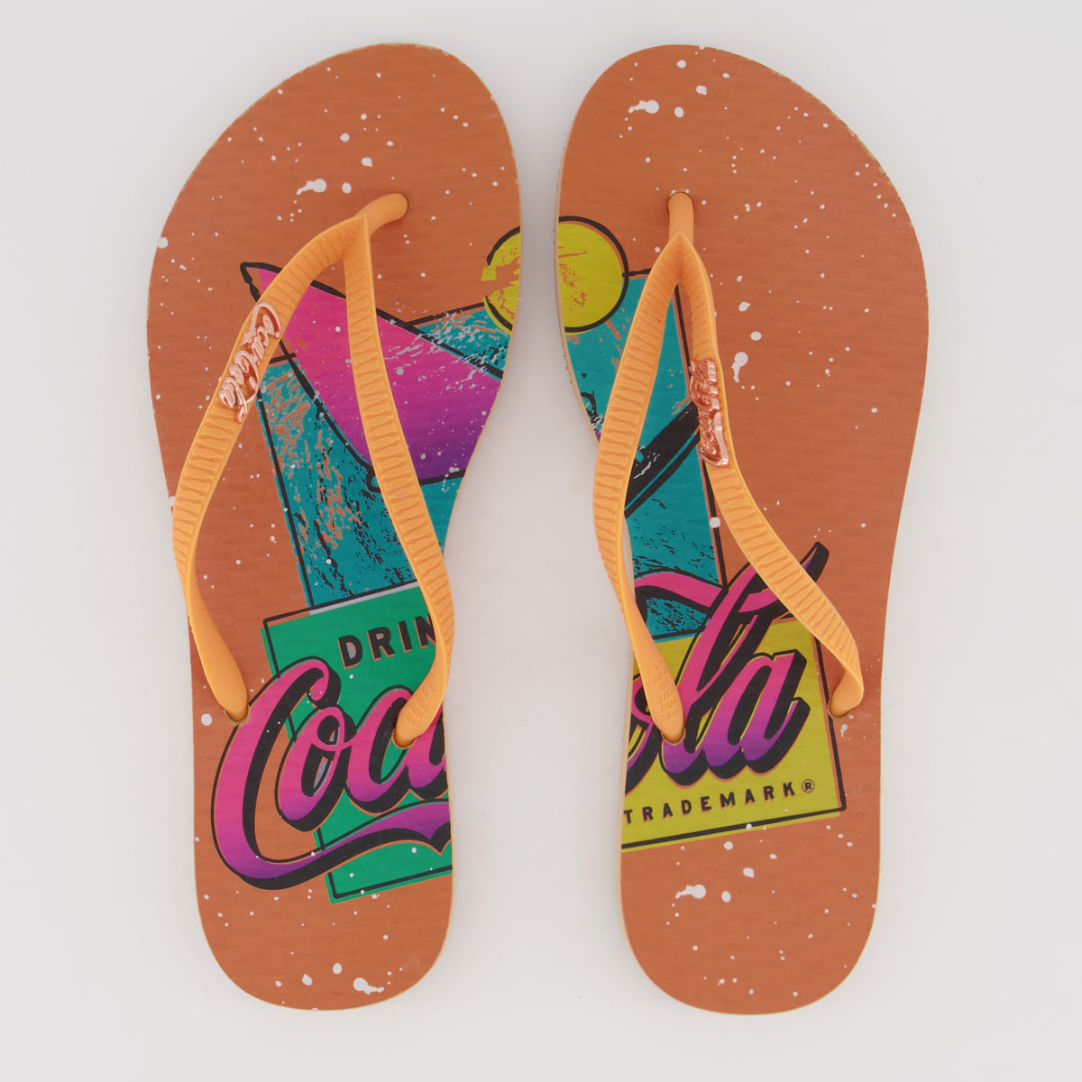 Chinelo Coca Cola Waves Of Summer Feminino Laranja