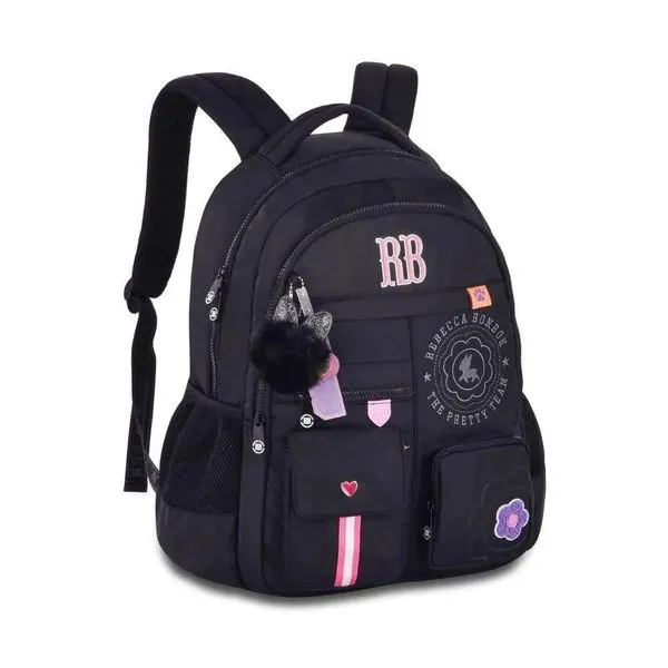 Mochila Rebecca Bonbon 17,5" Preto RB24547 (MP)
