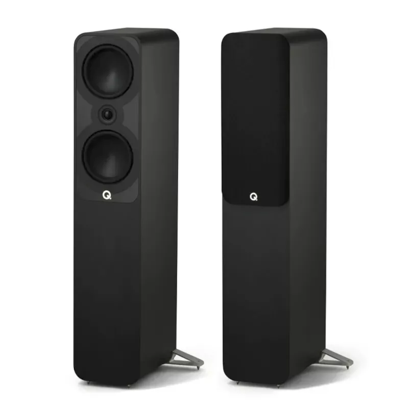 Caixas acústica Torres Q Acoustics 5050 - 150w ( Satin Black ) Par