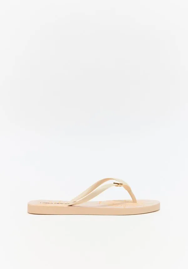 Chinelo Tiras Com Palmilha Estampada 35