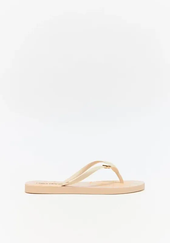 Chinelo Tiras Com Palmilha Estampada 35