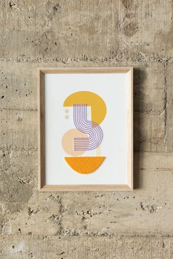 Quadro com Textura Abstract