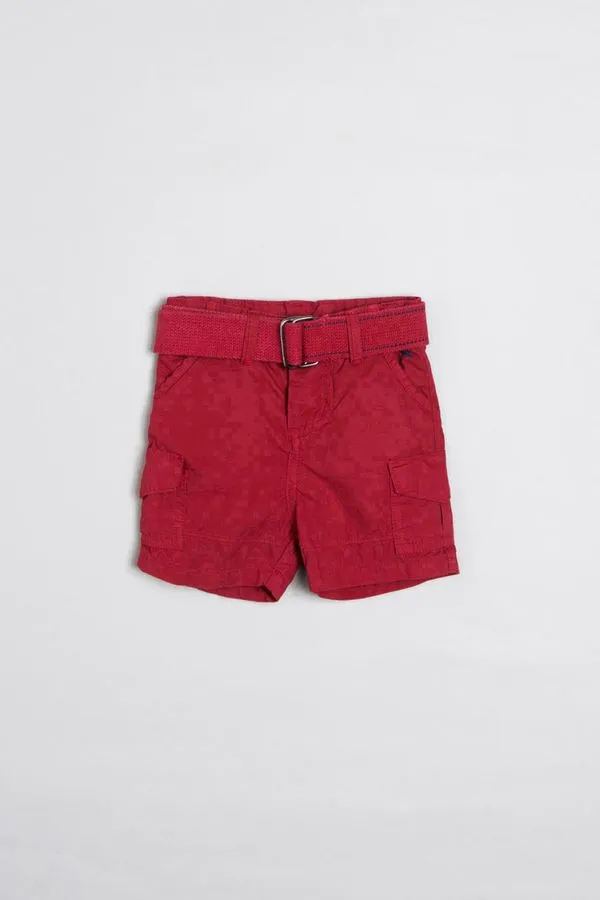 Bermuda Reserva Mini Bebê Cargo Moore Bordeaux - G
