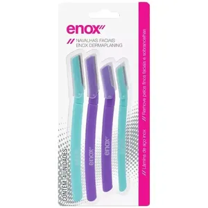 Navalhas Faciais Enox Dermaplaning 4 Unidades