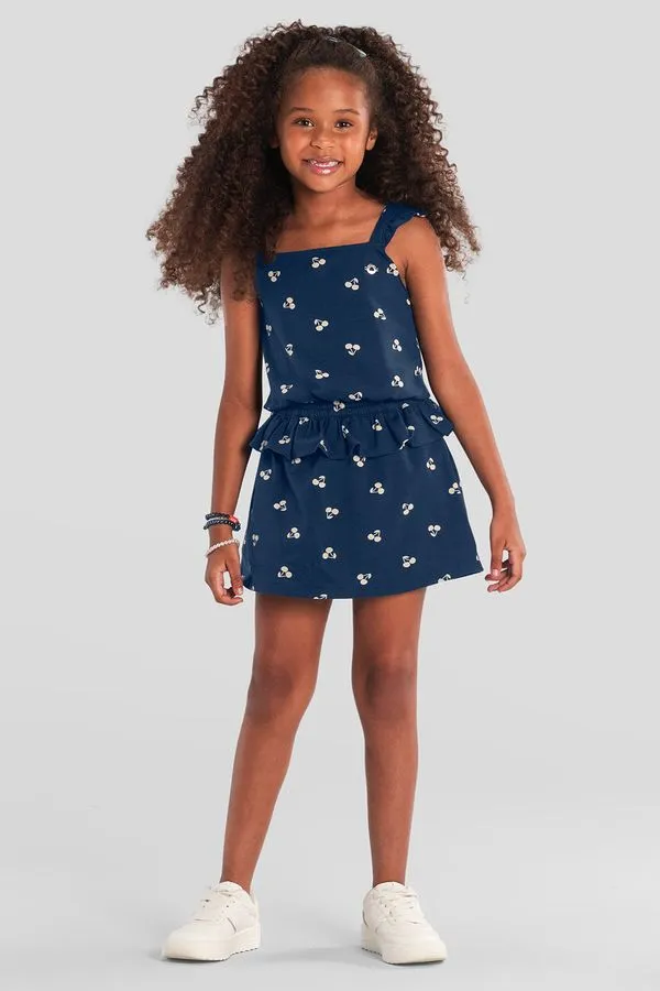 Conjunto infantil menina de cerejas Brandili - 10