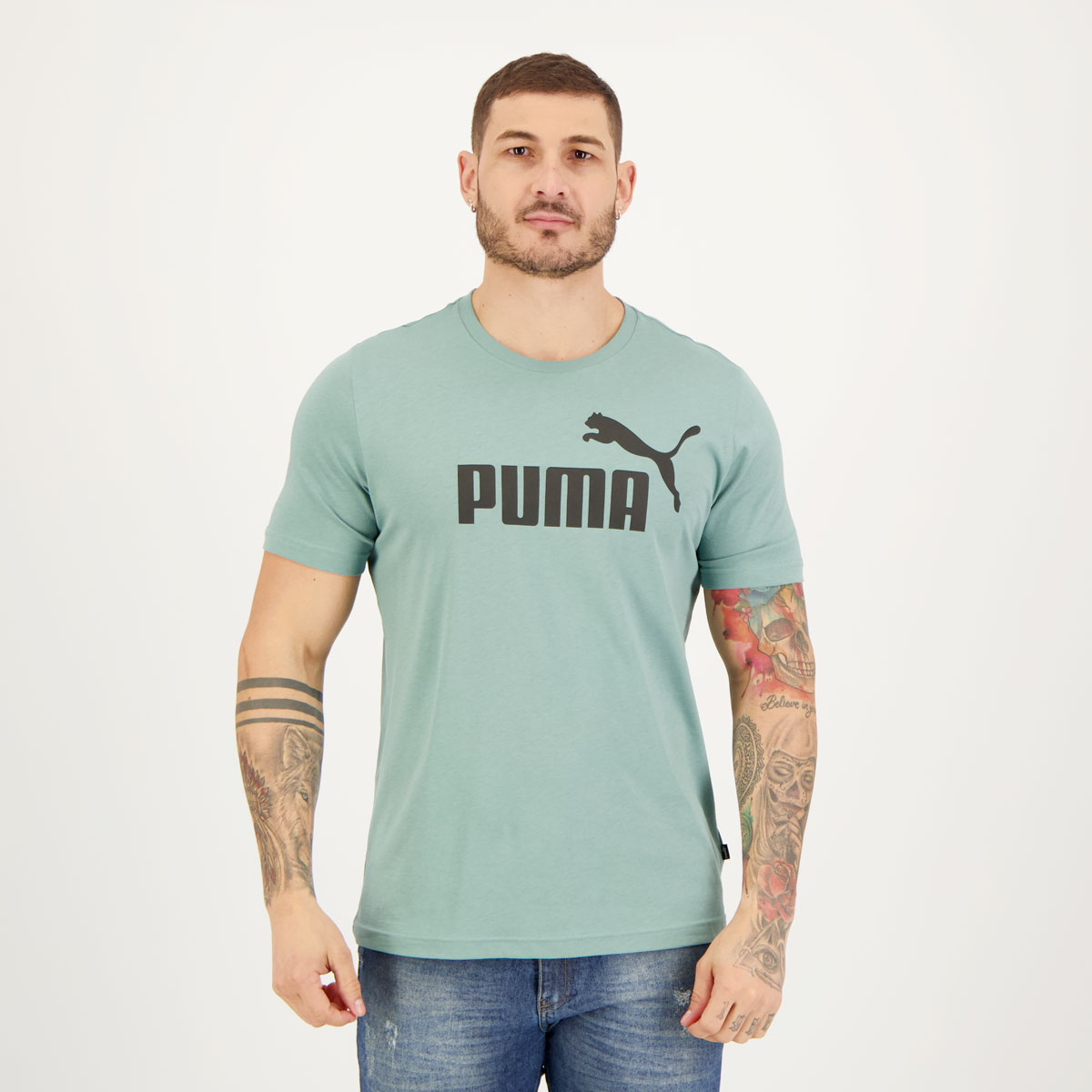 Camiseta Puma ESS Small Logo S Verde