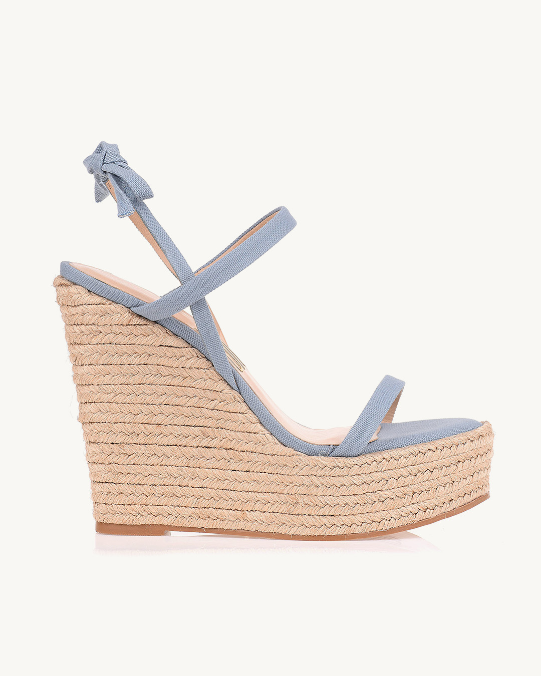Plataforma Salto Alto Lona Ari Denim