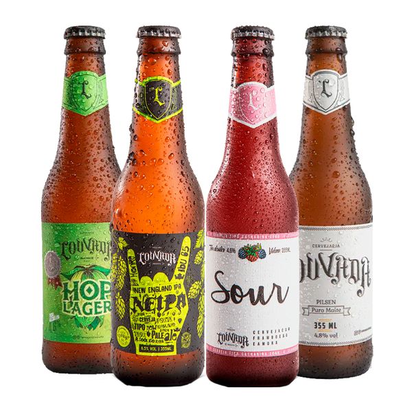 Kit Degustação 4 Cervejas Louvada Sem Glúten 355ml