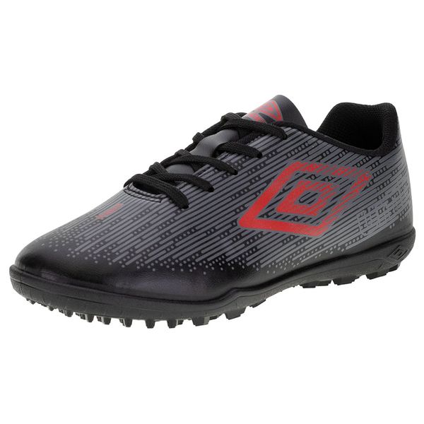 Chuteira Infantil Society Fast Jr Umbro - U07FB063 PRETO/CINZA 29