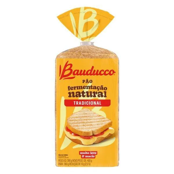 Pão de Forma Bauducco Tradicional 390g PAO DE FORMA BAUDUCCO 390G TRADICIONAL