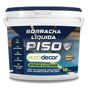 Borracha Líquida para Piso 3,6kg 03.01.01.2001 Impermeável Antiderrapante Branco Eurodecor Borracha Líquida para Piso 3,6kg 03.01.01.2001 Impermeável Branco Eurodecor