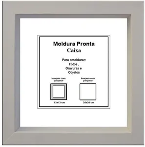 Moldura Pronta Gf Serrano Caixa 20X20 Branca