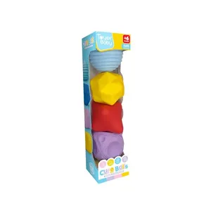 Cute Balls - Bolas Sensoriais para Bebês com Formas e Texturas 3211 - Toyer Brinquedos