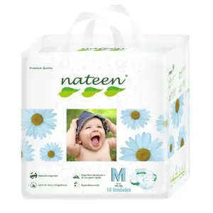 Fralda infantil Premium Nateen M com 18 Unidades
