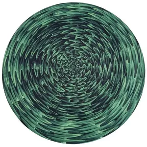 Kit 4 Capas Sousplat Trançado Verde 35cmx35cm verde