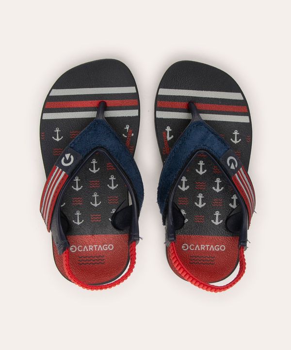 chinelo infantil cartago dakar plus azul 20-21