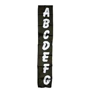 Acessório de Mágica Streamer Letras ABCDEFG de Tecido com 1 Lenço Preto Magica Mais Acessório de Mágica Streamer ABCDEFG Tecido 1 Lenço Preto Magica Mais