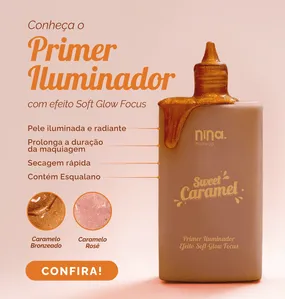 Primer Nina Sweet Caramel Caramelo Rosé - Nina Makeup