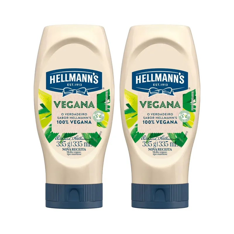 Kit Maionese Vegana Hellmann's - 2 Unidades 335g