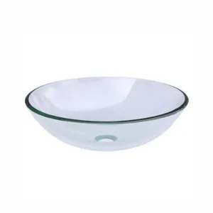 Cuba de Apoio Vidro Redonda CR-35 Incolor 35cm Vmex Cuba de Apoio Redonda Incolor 35cm Vidro Vmex CR-35