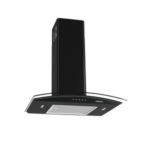 Coifa de Parede Clean Vidro Curvo Black 60cm Nardelli Preto / 220 V
