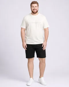 Bermuda Jeans Plus Size Reta Preta 46