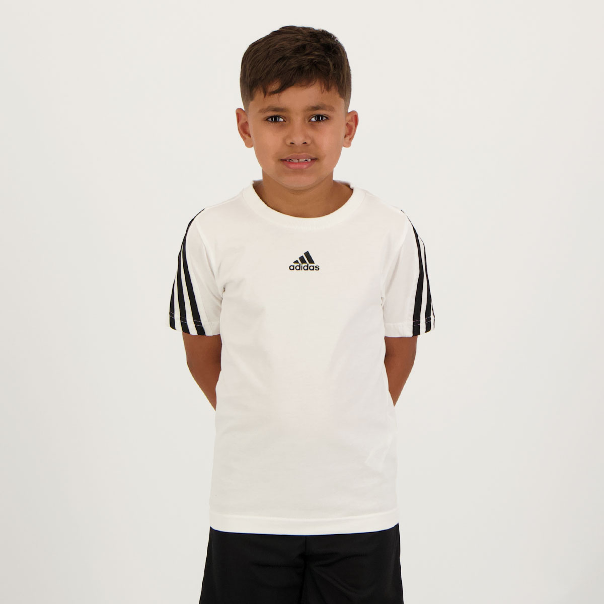 Camiseta Adidas Future Icon 3S Juvenil Branca