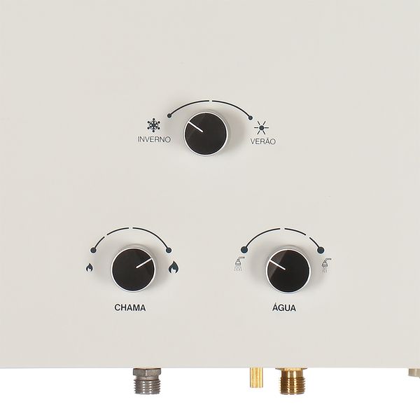 Aquecedor De Água A Gás Mecânico Reu-M200 Cfh 20L Glp Branco Rinnai