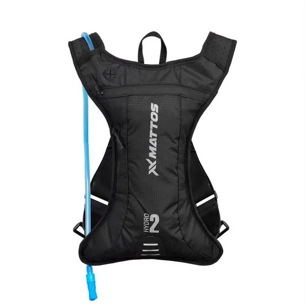 Mochila de Hidratação Hydro 2 com Reservatório 2L em Silicone e Mangueira Mattos Racing Mochila de Hidratação Hydro 2 com Reservatório 2L e Bolso Frontal com Zíper Mattos Racing