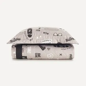 Colcha Infantil Solteiro com Porta-travesseiro 200 Fios Skate