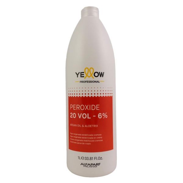 Agua Oxigenada Yellow Estabilizada Cremosa 20 Volume 1 Litro