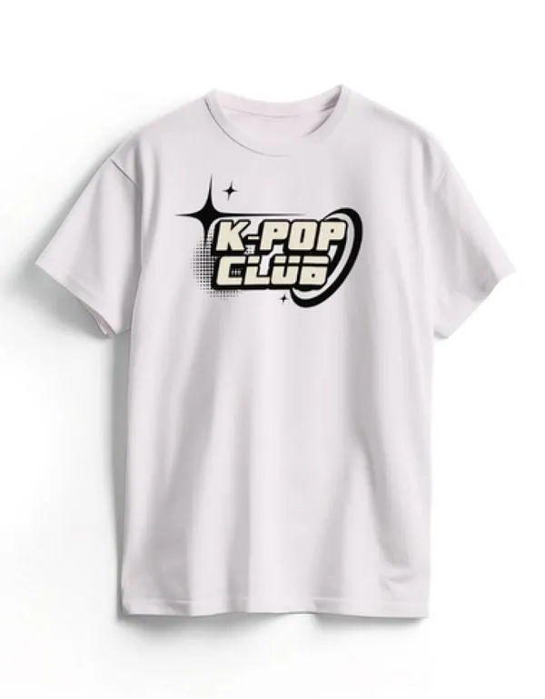 Camiseta Algodão Branca K-Pop Cyber P / Branco
