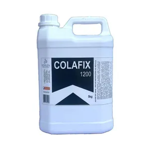Cola PVA Branca Extra Colafix 1200 para Papelão e Madeira Alta Adesividade 5kg Borlen Brasil Cola PVA Colafix 1200 Alta Adesividade Papelão Madeira 5kg Borlen Brasil