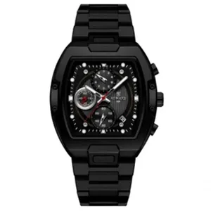 Relógio Masculino Multifuncional Grande Mostrador Luminoso à Prova D'água Preto