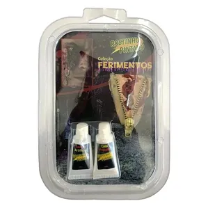 Kit Ferimento Falso Zíper Rostinho Pintado