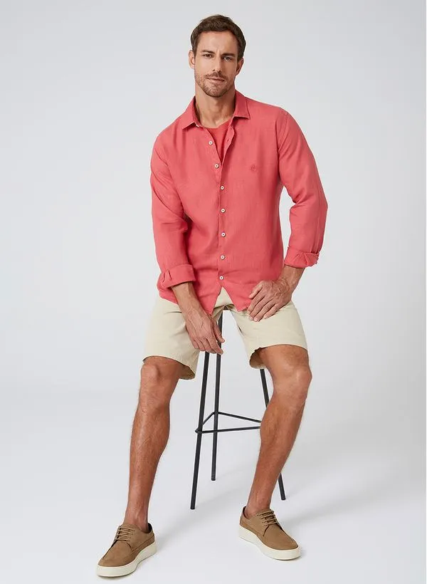 Camisa Slim Linenblend Dudalina Masculina 6