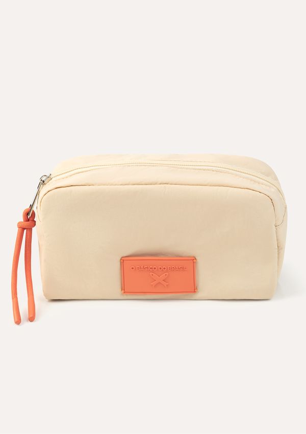 Necessaire Feminina Em Nylon - Bege UNI