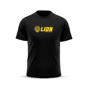 Camiseta De Treino Masculina P Lion Sports Raglan Poliamida Preto (MP)