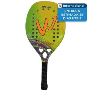 Raquete Beach Tennis Camewin Branco Verde J-MBI