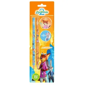 Kit Escolar Zootopia (2 Lápis/1 Apontador/1 Borracha) 909640 - Tris