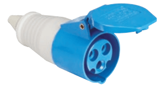 Conector industrial 3 polos 16A 9H 440V Azul CIWD-16P3H9E53 Weg