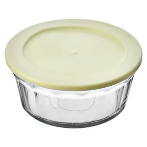 Tigela Laguna Tampa Plástica Vidro Reciclado Transparente 750ml - Vitazza